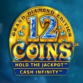 Official Slots logo: 12 Coins Grand Diamond Edition by Wazdan at Bruce Bet Casino