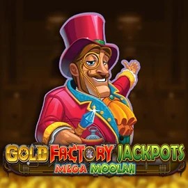 Enjoy Gold Factory Jackpots Mega Moolah by Aurum Signature Studios – logo hosted on brucebett.org.pl