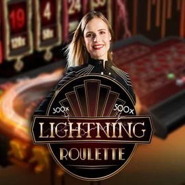 Lightning Roulette logo by Evolution Bruce Bet Casino